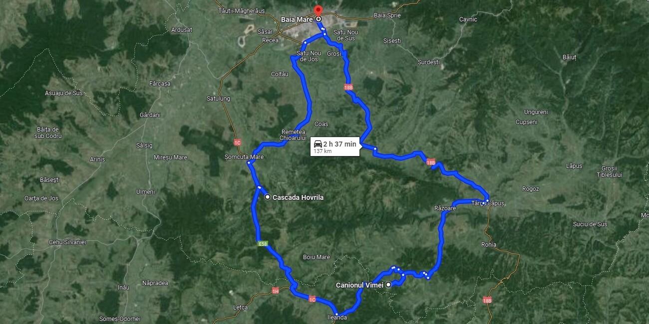 Excursie moto din Baia Mare: De la Cascada Hovrila până în Canionul Vimei