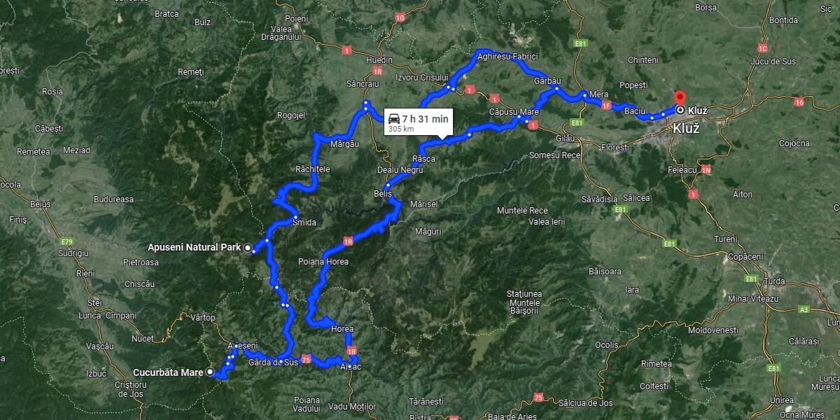 Traseu moto din Cluj: Din Parcul Natural Apuseni până în Cucurbăta Mare
